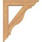 Ekena Millwork Funston Traditional Smooth Bracket w/ Offset Brace, Western Red Cedar, 5 1/2"W x 24"D x 28"H BKT0604X24X28FST01SWR - alternate 3